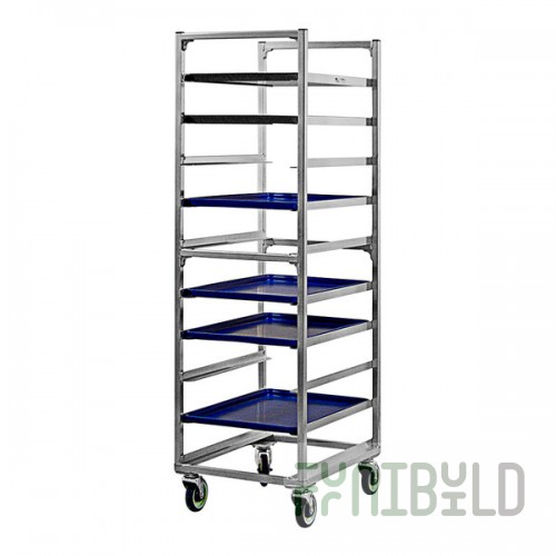 New Age 10 Pan End Load Heavy-Duty Aluminum Bun / Sheet Pan Rack 1334