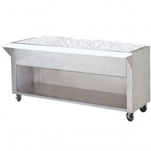 Advance Tabco CPU-5-BS Stainless Steel Ice-Cooled Table with Enclosed Base