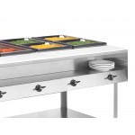 Vollrath 38105 ServeWell® Electric Five Pan Hot Food Table 120V - Sealed Well