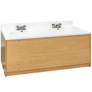 Tot Mate TM8352R.S2222 Maple Double Laminate Floor Vanity - 49
