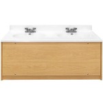 Tot Mate TM8352R.S2222 Maple Double Laminate Floor Vanity - 49