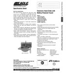 Eagle Group HSA-10-FE-B-NB-MG MICROGARD® Hand Sink with Gooseneck Faucet, Nail Brush, Nail Brush Holder, and Basket Drain