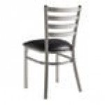 Lancaster Table & Seating Clear Coat Finish Ladder Back Chair with 2 1/2 Lancaster Table & Seating Clear Coat Finish Ladder Back Chair with 2 1/2