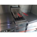 MainStreet Equipment Liquid Propane 70-100 lb. Stainless Steel Floor Fryer - 150,000 BTU