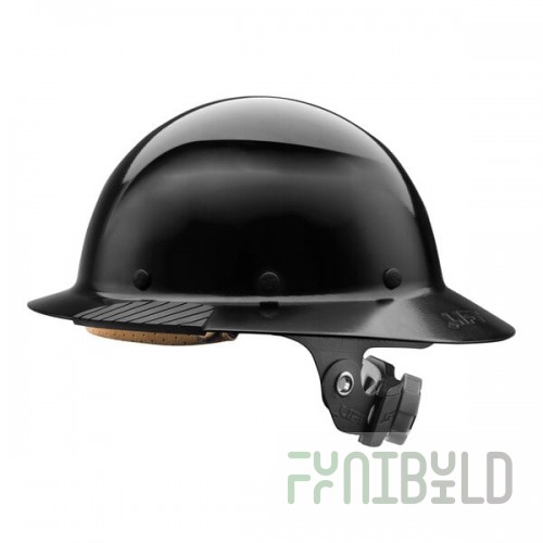 Lift Safety Dax Black Fiber Resin Full Brim Hard Hat HDF-15KG