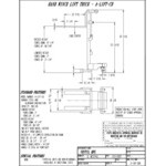 Vestil 500 lb. Hand Winch Counterbalance Fork Lift Truck with 22 7/16
