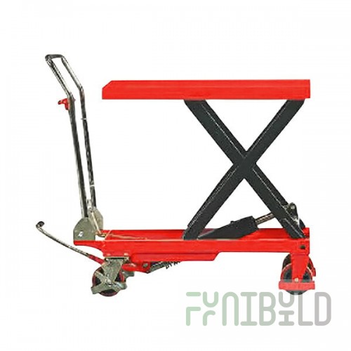 Noblelift Manual Mobile Single Scissor Lift Table with 20