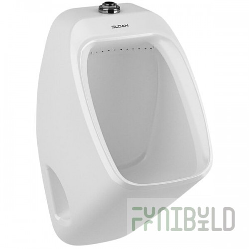 Sloan 1107409 Vitreous China Designer Washdown Urinal with Top Spud Inlet - 0.125 to 1.0 GPF