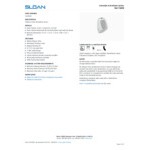 Sloan 1107409 Vitreous China Designer Washdown Urinal with Top Spud Inlet - 0.125 to 1.0 GPF Sloan 1107409 Vitreous China Designer Washdown Urinal with Top Spud Inlet - 0.125 to 1.0 GPF
