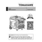 Tomahawk Inverter Series Gasoline-Powered Portable Inverter Generator with Electric Push Start TG9000i - 7,600 / 9,000W, 120/240V