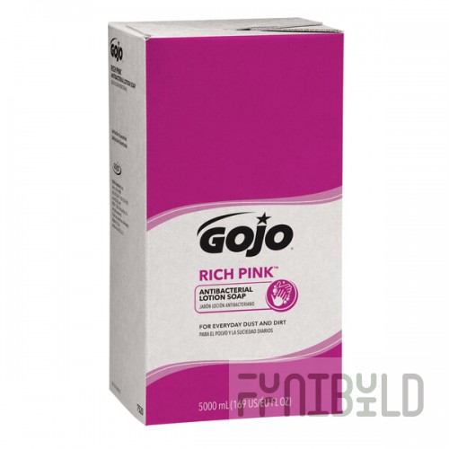 GOJO® 7520-02 TDX 5000 mL Rich Pink Antibacterial Lotion Soap - 2/Case