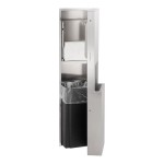 Bobrick Fino B-9944 8.5 Gallon Surface-Mounted Paper Towel Dispenser / Waste Receptacle with Satin Finish