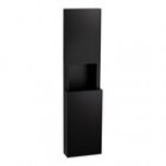 Bobrick Fino B-9944 8.5 Gallon Surface-Mounted Paper Towel Dispenser / Waste Receptacle with Satin Finish