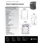 San Jamar T7400TBK Simplicity Essence Classic Black Pearl Mechanical Hands Free Paper Towel Dispenser