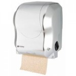 San Jamar T7400TBK Simplicity Essence Classic Black Pearl Mechanical Hands Free Paper Towel Dispenser