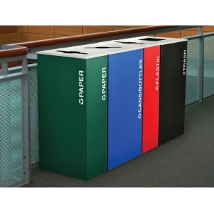 Ex-Cell Kaiser RC-KD17-P EGX Kaleidoscope XL Series Emerald Texture 17 Gallon Customizable Rectangular Paper Receptacle Ex-Cell Kaiser RC-KD17-P EGX Kaleidoscope XL Series Emerald Texture 17 Gallon Customizable Rectangular Paper Receptacle