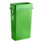 Lancaster Table & Seating 25 Gallon Green Steel Square Decorative Compost Bin with Open Top Lid