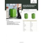Lancaster Table & Seating 25 Gallon Green Steel Square Decorative Compost Bin with Open Top Lid