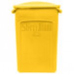 Rubbermaid® Slim Jim 23 Gallon Yellow Rectangular Trash Can with 2 Hole Lid