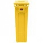 Rubbermaid® Slim Jim 23 Gallon Yellow Rectangular Trash Can with 2 Hole Lid