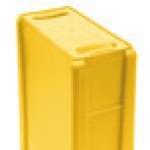Rubbermaid® Slim Jim 23 Gallon Yellow Rectangular Trash Can with 2 Hole Lid