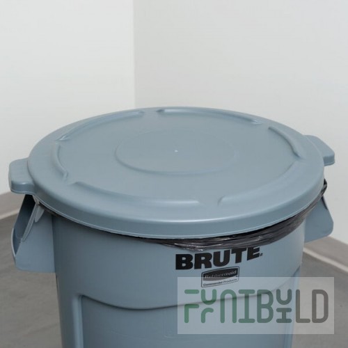 Rubbermaid® FG264560GRAY BRUTE 44 Gallon Gray Round Trash Can Lid