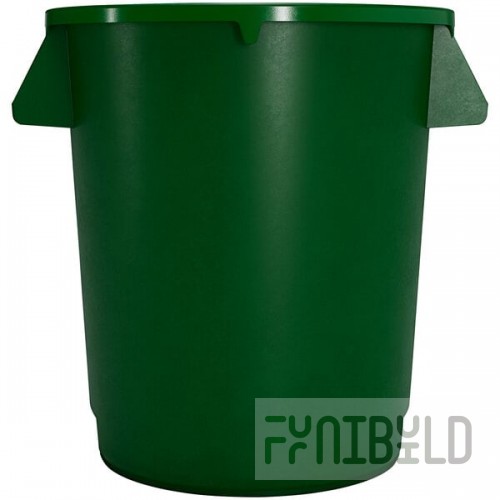 Carlisle 84101009 Bronco 10 Gallon Green Round Trash Can