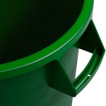 Carlisle 84101009 Bronco 10 Gallon Green Round Trash Can Carlisle 84101009 Bronco 10 Gallon Green Round Trash Can