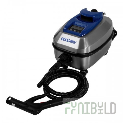 Goodway Technologies Commercial Portable Stainless Steel Dry Steam Cleaner with Tool Kit GVC-1250 - 120V, 1,650W