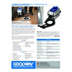 Goodway Technologies Commercial Portable Stainless Steel Dry Steam Cleaner with Tool Kit GVC-1250 - 120V, 1,650W
