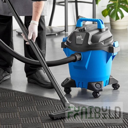Lavex 5 Gallon Poly Commercial Wet / Dry Vacuum with Toolkit - 100-120V, 1200W