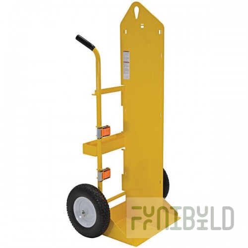 Vestil 500 lb. Welding Torch / Cylinder Cart with 2 Cylinder Capacity, Lift Eye, 16