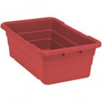 Quantum 9.75 Gallon White Cross Stack Tub with Built-In Handle Grips and Bottom Grooves TUB2516-8WT Quantum 9.75 Gallon White Cross Stack Tub with Built-In Handle Grips and Bottom Grooves TUB2516-8WT