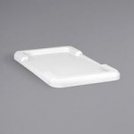 Quantum 9.75 Gallon White Cross Stack Tub with Built-In Handle Grips and Bottom Grooves TUB2516-8WT Quantum 9.75 Gallon White Cross Stack Tub with Built-In Handle Grips and Bottom Grooves TUB2516-8WT