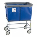 R&B Wire Products, Inc. 12 Bushel Yellow Fully Sewn Antimicrobial Vinyl Basket Truck with Bumper and Swivel Casters 412SOBC/ANTI/YEL R&B Wire Products, Inc. 12 Bushel Yellow Fully Sewn Antimicrobial Vinyl Basket Truck with Bumper and Swivel Casters 412SOBC/ANTI/YEL