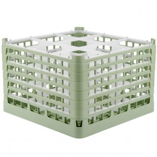 Vollrath 52736 Signature Full-Size Light Green 9-Compartment 11 3/8