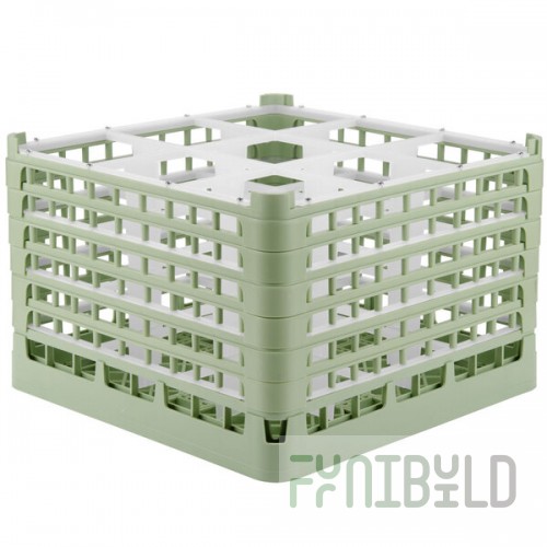 Vollrath 52736 Signature Full-Size Light Green 9-Compartment 11 3/8