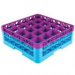 Carlisle RG25-214 25 OptiClean Compartment Glass Rack with 2 Extenders