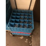 Carlisle RG25-214 25 OptiClean Compartment Glass Rack with 2 Extenders