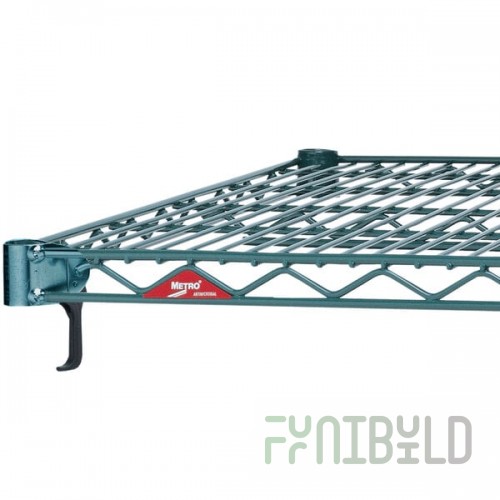 Metro A1424NK3 Super Adjustable Metroseal Green Wire Shelf - 14