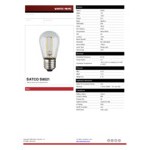 Clear S14 Replacement Bulb for LED String Lights - 120V, 1W, 2700K - 4/Pack Clear S14 Replacement Bulb for LED String Lights - 120V, 1W, 2700K - 4/Pack