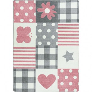 Joy Carpets Claremont Kids Patchwork Girl 3' 10 Joy Carpets Claremont Kids Patchwork Girl 3' 10