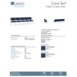 Lesro Lenox Steel Patriot Plus Imperial Blue Vinyl 5-Seat Sofa with Center Arms Lesro Lenox Steel Patriot Plus Imperial Blue Vinyl 5-Seat Sofa with Center Arms