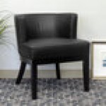 Boss Ava Contemporary Black Caressoft Vinyl Accent Chair Boss Ava Contemporary Black Caressoft Vinyl Accent Chair