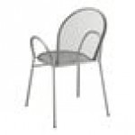 Lancaster Table & Seating Harbor Gray Steel Mesh Outdoor Arm Chair Lancaster Table & Seating Harbor Gray Steel Mesh Outdoor Arm Chair