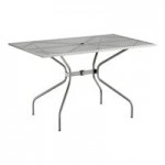 Lancaster Table & Seating Harbor Gray Steel Mesh Outdoor Arm Chair Lancaster Table & Seating Harbor Gray Steel Mesh Outdoor Arm Chair