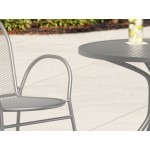 Lancaster Table & Seating Harbor Gray Steel Mesh Outdoor Arm Chair Lancaster Table & Seating Harbor Gray Steel Mesh Outdoor Arm Chair