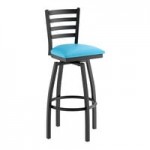 Lancaster Table & Seating Black Finish Ladder Back Chair with 2 1/2 Lancaster Table & Seating Black Finish Ladder Back Chair with 2 1/2