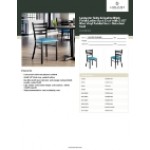 Lancaster Table & Seating Black Finish Ladder Back Chair with 2 1/2 Lancaster Table & Seating Black Finish Ladder Back Chair with 2 1/2