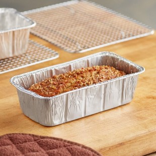 Baker's Lane 2 lb. Aluminum Foil Loaf Pan - 500/Case Baker's Lane 2 lb. Aluminum Foil Loaf Pan - 500/Case